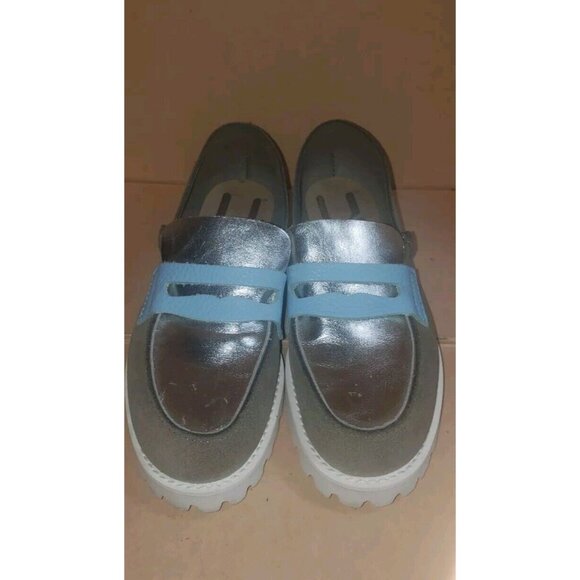 U-Dot Multi Tone Leather Loafers 22cm Sz 5 Retail Price $319 In EUC!! - Picture 1 of 11